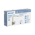Monomando cuello alto para fregadero, satín, FOSET KUBO 4