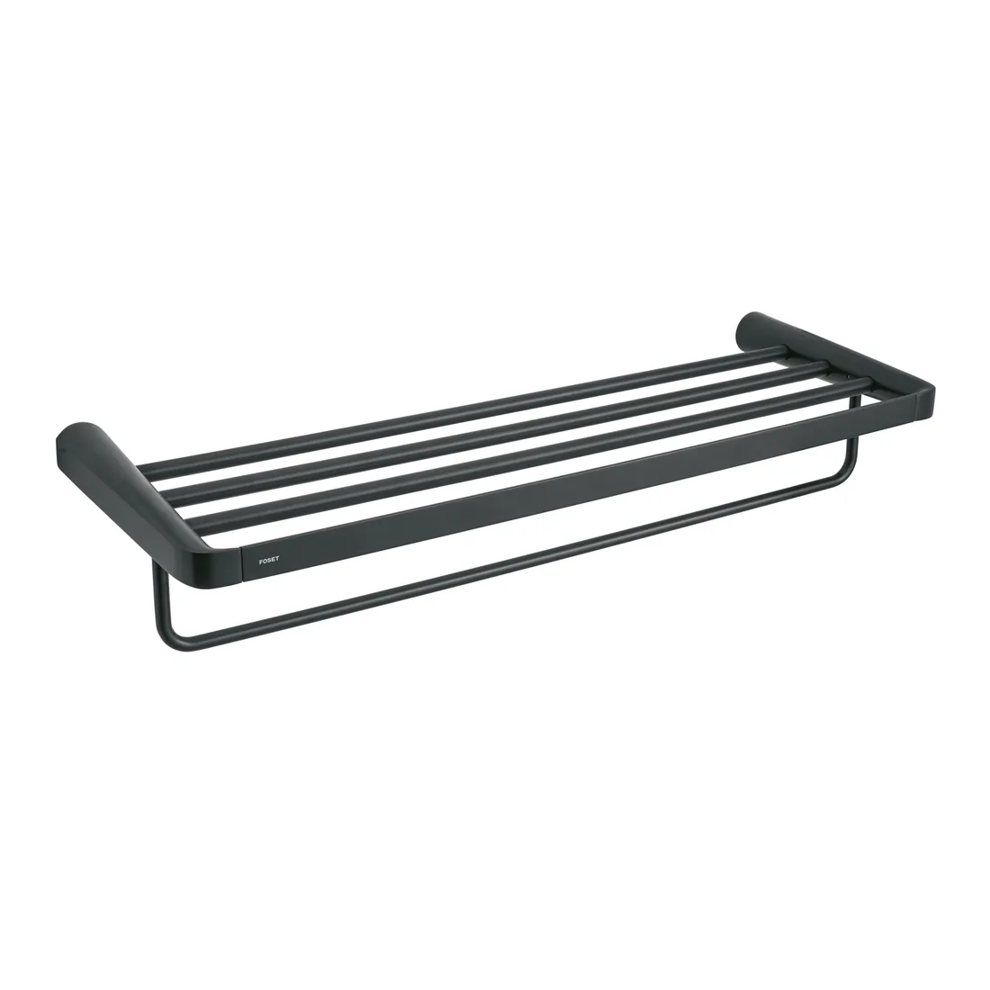 Repisa portatoallas, negro, FOSET RIVIERA