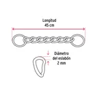 Collar de entrenamiento para perro, 45 cm, eslabón 2 mm 5