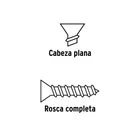 100 pijas #8 x 1'cabeza plana phillips multiusos 4