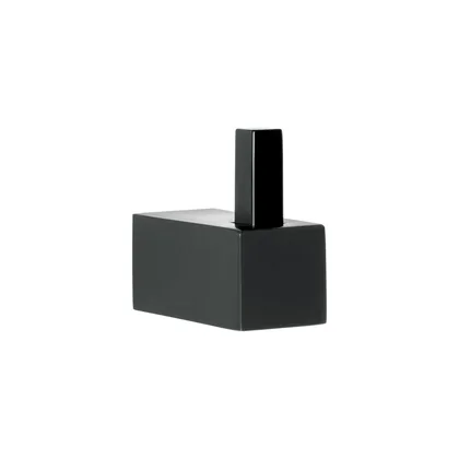 Gancho sencillo para toallas, negro, FOSET KUBO