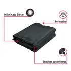 Toldo sombra 80%, monofilamento negro, 3.6m x 3m, FIERO 2