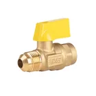 Válvula de control para gas, latón, 3/8'flare x 1/2'soldable 1