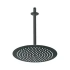 Regadera plato redondo 12' con brazo, negro, FOSET RIVIERA 1