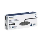 Regadera plato redondo 10' con brazo, negro, FOSET RIVIERA 4