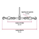 Tensor de cadena con matraca, 5/16' - 3/8', FIERO 3