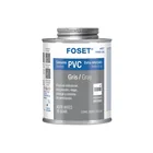 Cemento para PVC, gris, máxima viscosidad, lata 250ml, FOSET 1