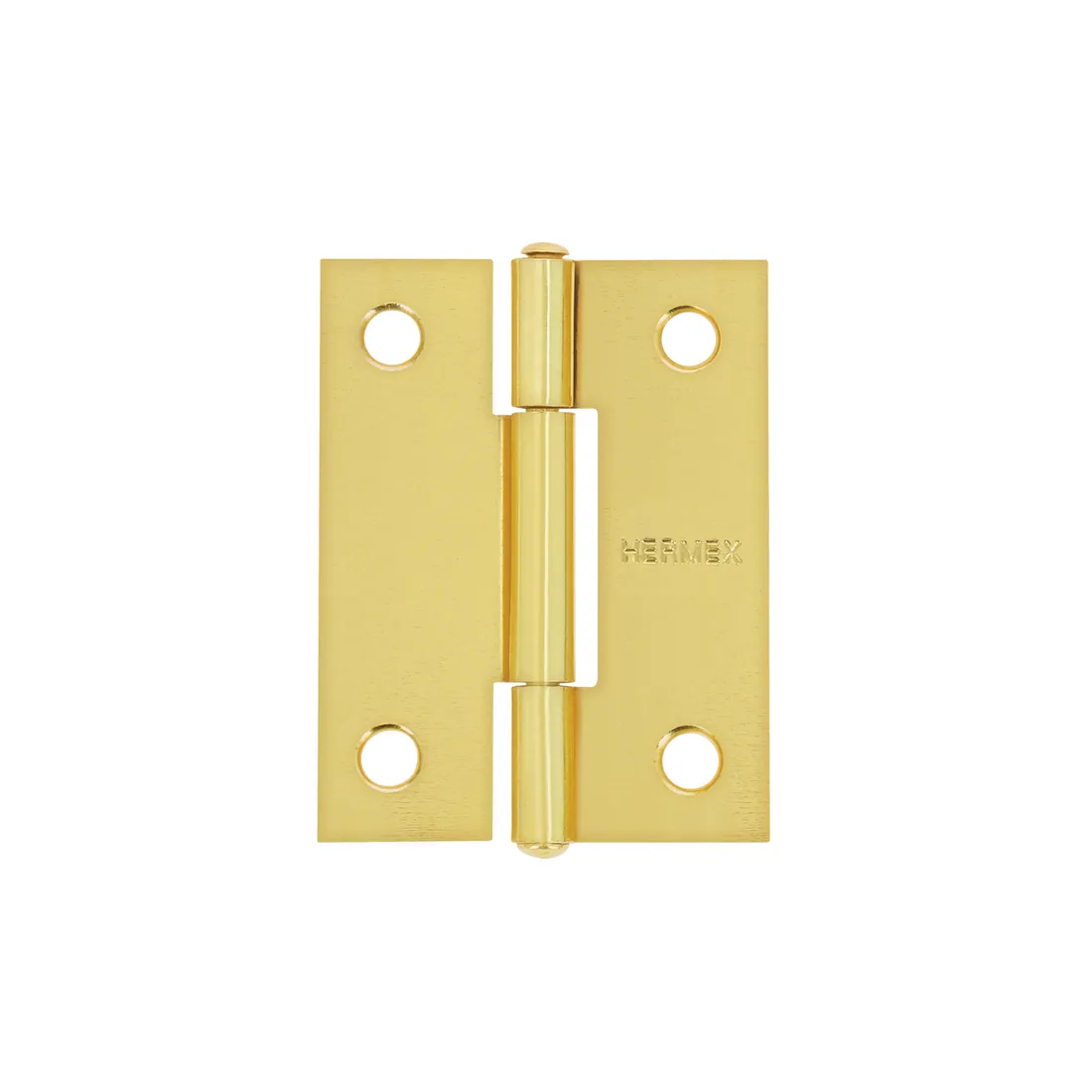 Bisagra rectangular 2 x 1-1/2', acero latonado, HERMEX