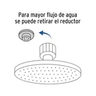 Regadera plato redondo 8' con brazo, cromo, FOSET RIVIERA 2