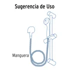 Manguera plástica de 1.5 m para regadera, FOSET AQUA 2