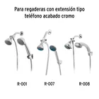 Manguera plástica de 1.5 m para regadera, FOSET AQUA 6