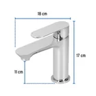 Monomando corto para lavabo, cromo, FOSET RIVIERA 2