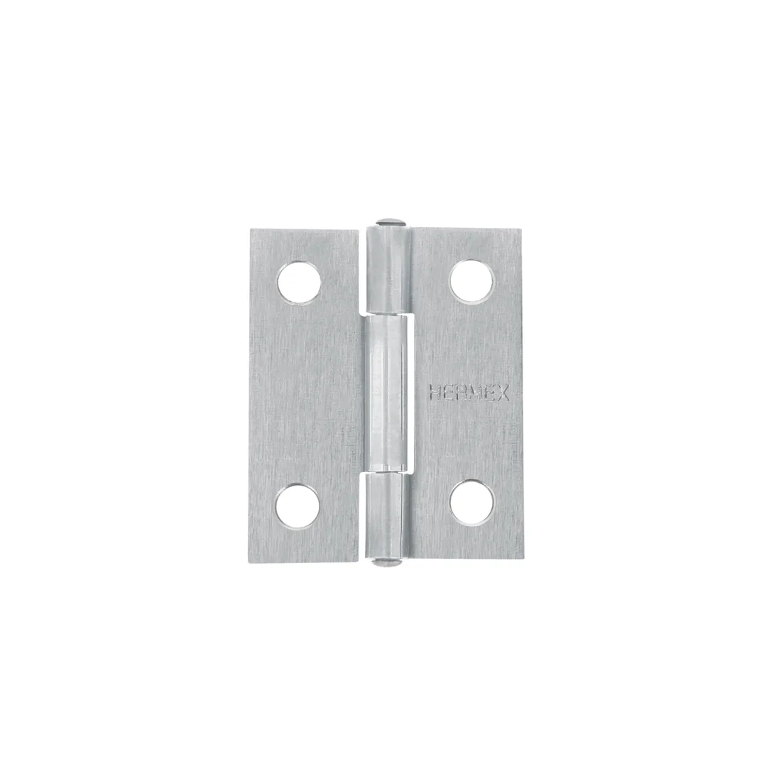 Bisagra rectangular 1-1/2 x 1-3/16', acero natural, HERMEX