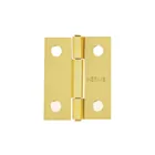 Bisagra rectangular 1-1/2 x 1-3/16', acero latonado, HERMEX 1