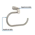 Toallero argolla de latón en acabado satín, FOSET RIVIERA 2