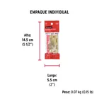 Bolsa 2 bisagras rectangulares 2-1/2 x 1-5/8' acero latonado 5