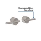 Juego manerales mezcladora de pared, lavabo, satín, ELEMENT 2