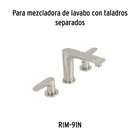 Juego manerales palanca para mezcladora, satín, RIVIERA 5