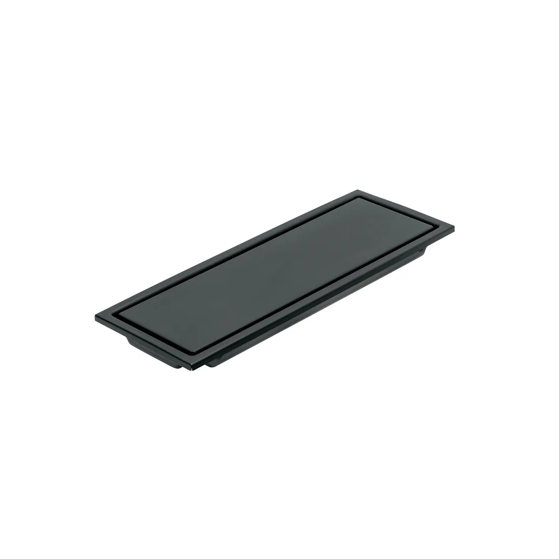 Resumidero rectangular 30x11cm reversible, negro, FOSET AQUA