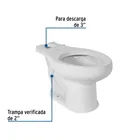 Taza alargada de porcelana, blanco, FOSET 2