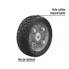 Rueda de hule sólido imponchable 6', doble balero, PRETUL 3
