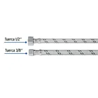 Manguera lavabo/fregadero, acero inox, 1/2' x 3/8', 55 cm 3