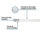 Manguera lavabo/fregadero, vinilo blanco, 1/2' x 3/8',40 cm 2