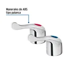 Juego de manerales de palanca p/lav-fregadero, cromo, BASIC 2