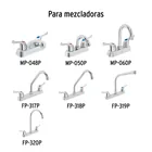 Juego de manerales de palanca p/lav-fregadero, cromo, BASIC 4