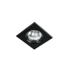 Luminario cuadrado negro spot fijo, lámpara no incluida 1