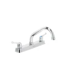 Mezcladora 8' fregadero cromo, cuello corto, palanca, BASIC 1