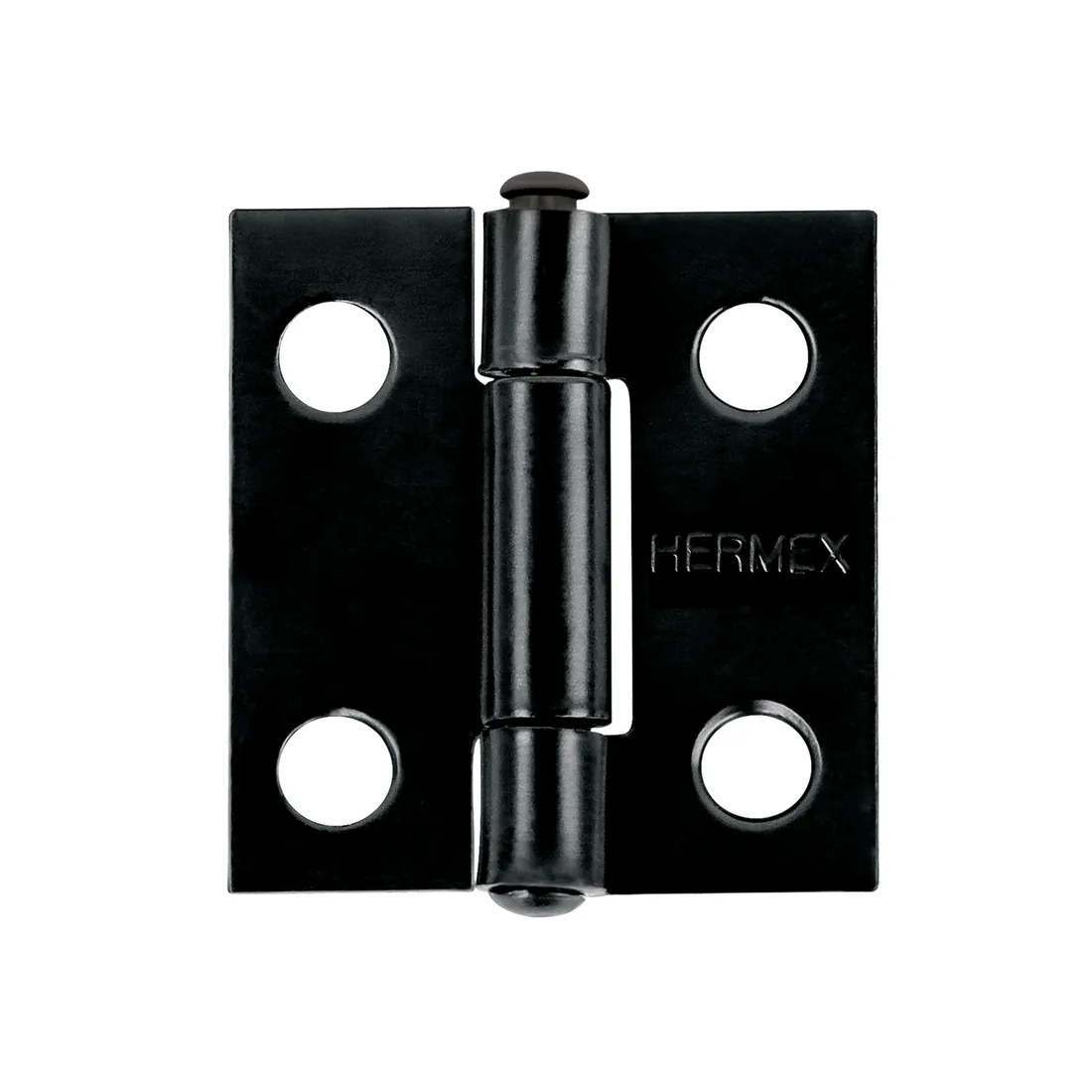 Bisagra rectangular 1 x 7/8', acero negro mate, HERMEX