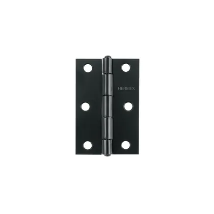 Bisagra rectangular 3 x 2', acero negro mate, HERMEX