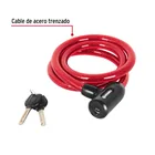 Candado de cable con llave, 15mm X 1.20 m, HERMEX 2