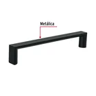 Jaladera de 128mm, línea Andamio, negro, HERMEX 2