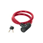 Candado de cable con llave, 20 mm X 1.20 m, HERMEX 1