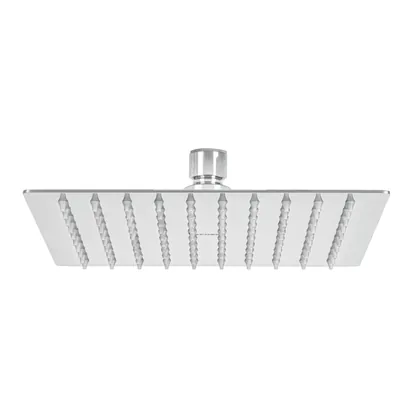Regadera plato cuadrado 8' sin brazo, cromo, FOSET RIVIERA