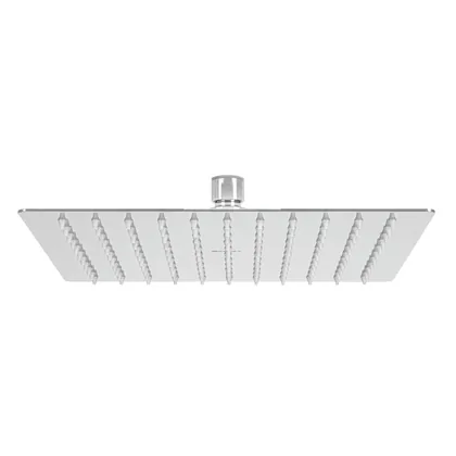 Regadera plato cuadrado 10' sin brazo, cromo, FOSET RIVIERA
