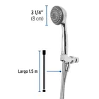 Regadera de teléfono 3-1/4, ABS, con soporte, cromo, AERO 4