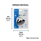 Regadera redonda 3-1/4', ABS, sin brazo, cromo, AERO 8