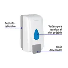 Dosificador de ABS para jabón espuma, blanco, FOSET 2