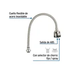 Cuello flexible para mezcladora de fregadero, satín, AQUA 2
