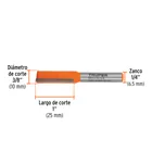 Broca para router, recta 2 filos, 3/8', TRUPER 3