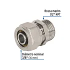 Conector para PEALPE, 3/8', con rosca macho, FOSET 3