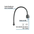 Cuello flexible para mezcladora de fregadero, negro, AQUA 2