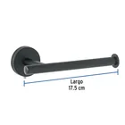 Portarrollo metálico acabado negro, FOSET TÚBIG 3