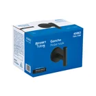 Gancho sencillo metálico acabado negro, FOSET TÚBIG 4