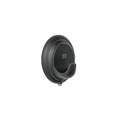 Gancho sencillo para toallas, negro, FOSET AQUA