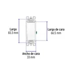 Interruptor de tres vías, línea Classic, VOLTECK 2