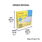 Luminario LED plafón decorativo 22W 6500K, espiral, BASIC 6